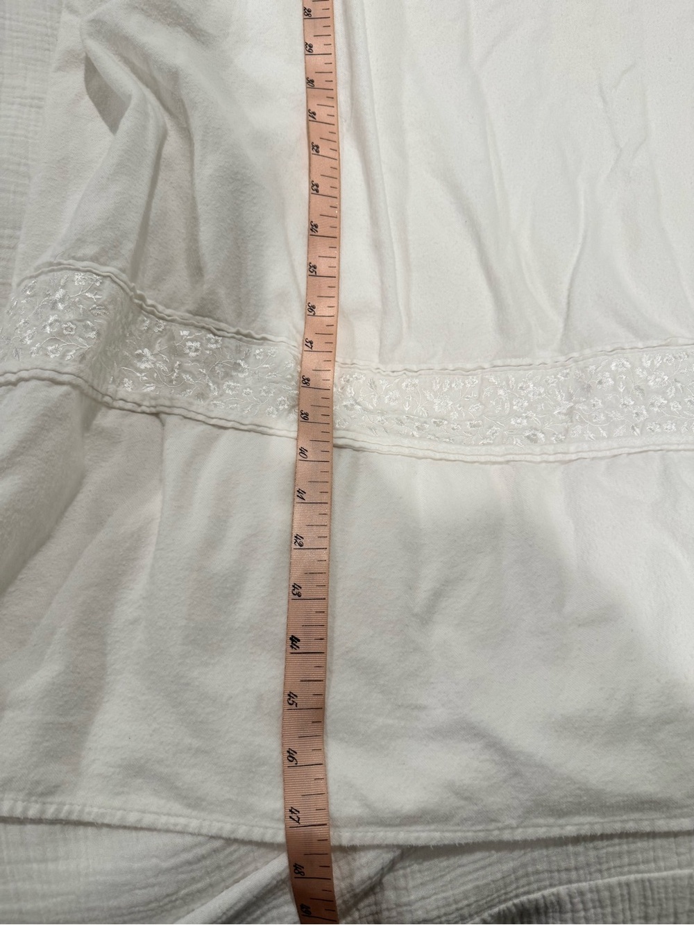Eileen West White HIGHNECK Long Ballet Nightgown XL cottage fairy croquet lace - Picture 8 of 9